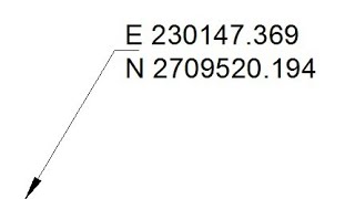 How to insert site coordinates in autocad quickly  Easting and Northing [upl. by Anirat]