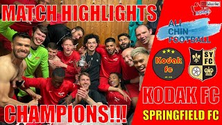 CHAMPIONS Kodak FC vs Springfield FC [upl. by Atarman722]