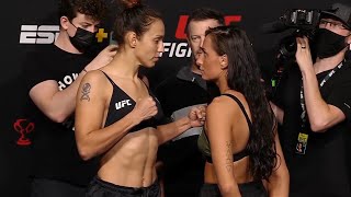 Antonina Shevchenko vs Casey ONeill  Weighin FaceOff  UFC Fight Night Santos vs Walker [upl. by Puduns464]