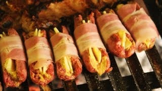 Chorizo Camisón  Relleno y Envuelto con Panceta  Receta Locos X el Asado [upl. by Melody848]