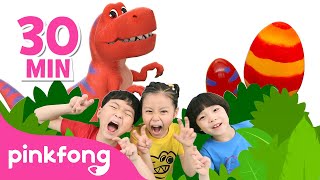 💃🕺 Dance amp Sing Along with Dinosaurs  More  Easter Special Compilation  Pinkfong Kids Songs [upl. by Parnas199]