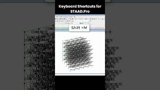 Keyboard Shortcuts for STAAD Pro  Boost Your Structural Design Speed [upl. by Angrist]