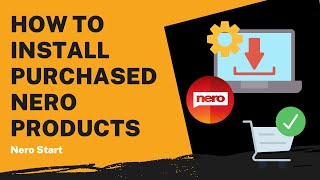 How to Install My Purchased Nero Products  Nero Start Tutorial [upl. by Norret]