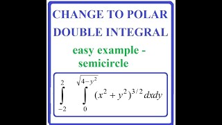 Convert Double Integrals into Polar Coordinates [upl. by Hutchings984]