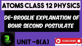 DeBroglie explanation of bohr second postulate class 12 physics [upl. by Els94]