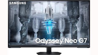 SAMSUNG 43 Odyssey Neo G7 Series 4K UHD Smart Gaming Monitor [upl. by Narrat]