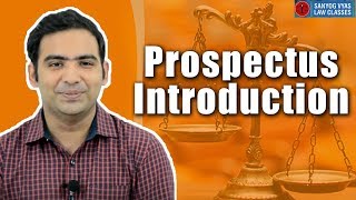 Prospectus Introduction by Advocate Sanyog Vyas [upl. by Janeta340]