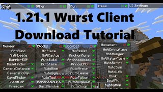 How to get 1211 Hacked Client Wurst for Minecraft 2024 [upl. by Bohlen]