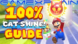 All 100 Cat Shines in Bowsers Fury  100 Guide amp Walkthrough Super Mario 3D World Switch [upl. by Jaclyn121]