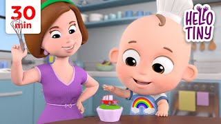 Sweets and Cupcakes Songs 🧁 The Muffin Man and others  Kids Songs and Nursery Rhymes  Hello Tiny [upl. by Emerson481]