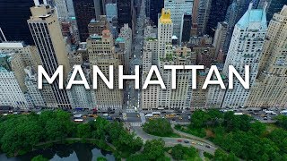 MANHATTAN New York  4K Drone [upl. by Sitto]