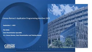 The Census Bureaus Application Programming Interface API [upl. by Ademla]