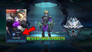 REVIEW SKIN DYRROTH VENOM SPECIAL PROMO 1 DIAMOND💎😄 Akun Smurf [upl. by Vincelette]