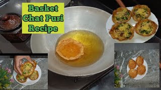 Basket Chat puri Recipe  Anonymous cooking [upl. by Pepillo]