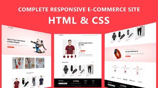 How To Make Ecommerce Website Using HTML And CSS Step By Step  Create eCommerce Website [upl. by Assylem]