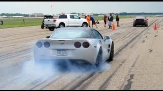 Insanely Loud Corvette ZR1 Burnout [upl. by Atteram]