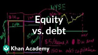 Equity vs debt  Stocks and bonds  Finance amp Capital Markets  Khan Academy [upl. by Aigil518]