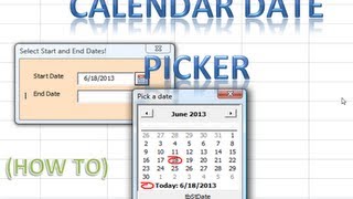 Excel VBA USERFORMS 25 Date Picker Calendar revealed Loop through Userforms and Controls Example [upl. by Zondra]