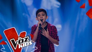 Santiago canta Te Voy a Amar – Audiciones a Ciegas  La Voz Kids Colombia 2019 [upl. by Acinemod]