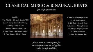 classical music playlist  binaural beats for shifting realities Estelle Method [upl. by Enywad]