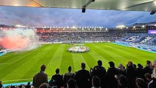 AWAY FANS TAKE OVER  Malmo 02 Rangers  Stadium Atmosphere [upl. by Batchelor114]