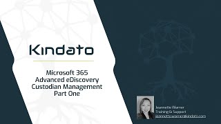 M365 Advanced Discovery  Custodian Management Pt1 [upl. by Aniratak]