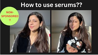 NON SPONSORED How to use serums [upl. by Arondel497]