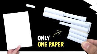 MINI PAPER POCKET GUN Making  PAPER GUN with only 1 PAPER [upl. by Ragen447]