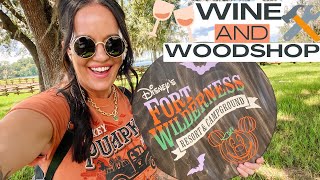 Disneys Fort Wilderness Crockets Craft Corner  Wine amp Woodshop Full Experience [upl. by Yerffoj]