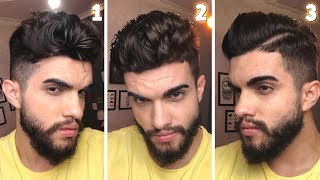 3 PENTEADOS para CABELO MASCULINO ONDULADO [upl. by Eurydice]