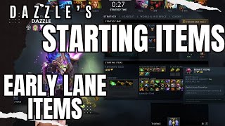 Dazzles Starting Items amp Early Laning Items [upl. by Fabian422]