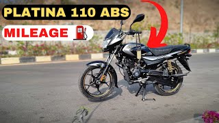 Bajaj Platina 110 ABS Mileage Test 2023 [upl. by Anrev814]