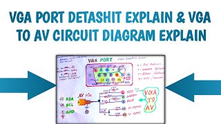 VGA PORT DETASHIT EXPLAIN amp VGA TO AV CIRCUIT DIAGRAM EXPLAIN  MULTANI ELECTRONIC  youtube [upl. by Tarah]