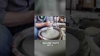 Pottery wheel for beginners throwing off the hump [upl. by Llenehs]