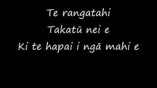 Pātea Māori Club ft Annie Crummer  Ngoi Ngoi Lyrics [upl. by Iphigenia]