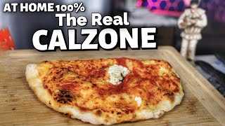 How To Make Real NEAPOLITAN CALZONE at Home [upl. by Marshal959]