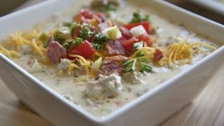 Creamy Cheeseburger Soup Recipe My New Fav [upl. by Nnaaras]