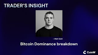 In this week’s Traders Insight by our master trader Matt Bitcoin Dominance Breakdown [upl. by Atilem96]