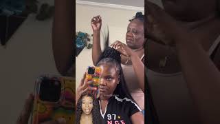 Hairdresser Reacts To Sleek Ponytail Updo braids haircare hair reaction hairstylist ponytail [upl. by Fahland578]