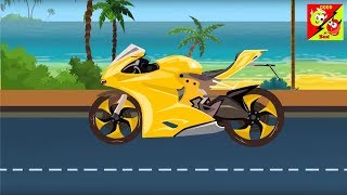 Superbike and Monster Bike cartoon story for kids  Cartoon Video For Kids l Ep 41 [upl. by Caton]