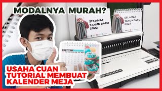 Cara Membuat Kalender Meja Cuma Hitungan Menit Jadi Mudah dan Cepat [upl. by Thor17]