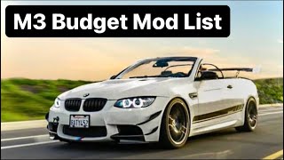 INSANE Budget Build E93 M3 Full Mod List BEST Performance Exhaust amp Cosmetic Modifications E92 E90 [upl. by Eniala71]