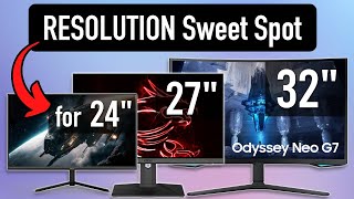 Your Guide to Buying the Perfect Monitor 24 vs 27 vs 32inch for 1080p 1440p 4K  Ultrawide [upl. by Yenots306]