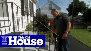 How to Repair a Rusted Wrought Iron Railing  This Old House [upl. by Llenrev]