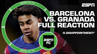 Luis Garcia calls Barcelona a BIG DISAPPOINTMENT after draw vs Granada FULL REACTION  ESPN FC [upl. by Bobbette]