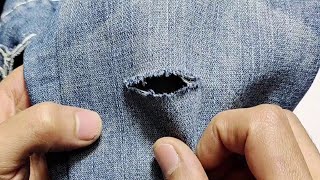 How to amazingly fix holes on your jeans [upl. by Anselmo]