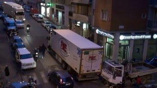 Trieste 22 gennaio 2016  Incidente tra camion [upl. by Denten]