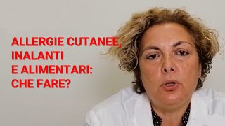 ALLERGIE CUTANEE INALANTI E ALIMENTARI CHE FARE [upl. by Ilil]