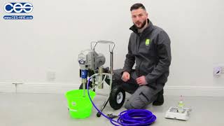 QTech QT290 Airless Paint Sprayer Setup [upl. by Orravan]