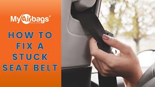 How to Fix a Stuck  Non Retracing Seat Belt  MyAirbags [upl. by Ainej805]